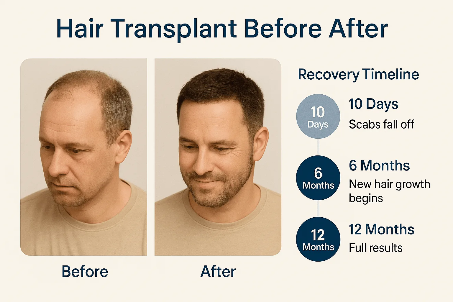 hair-transplant-before-after-guide Hair Transplant Before After results and recovery stages